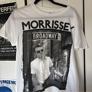 Morrissey Tour White Graphic T-Shirt
